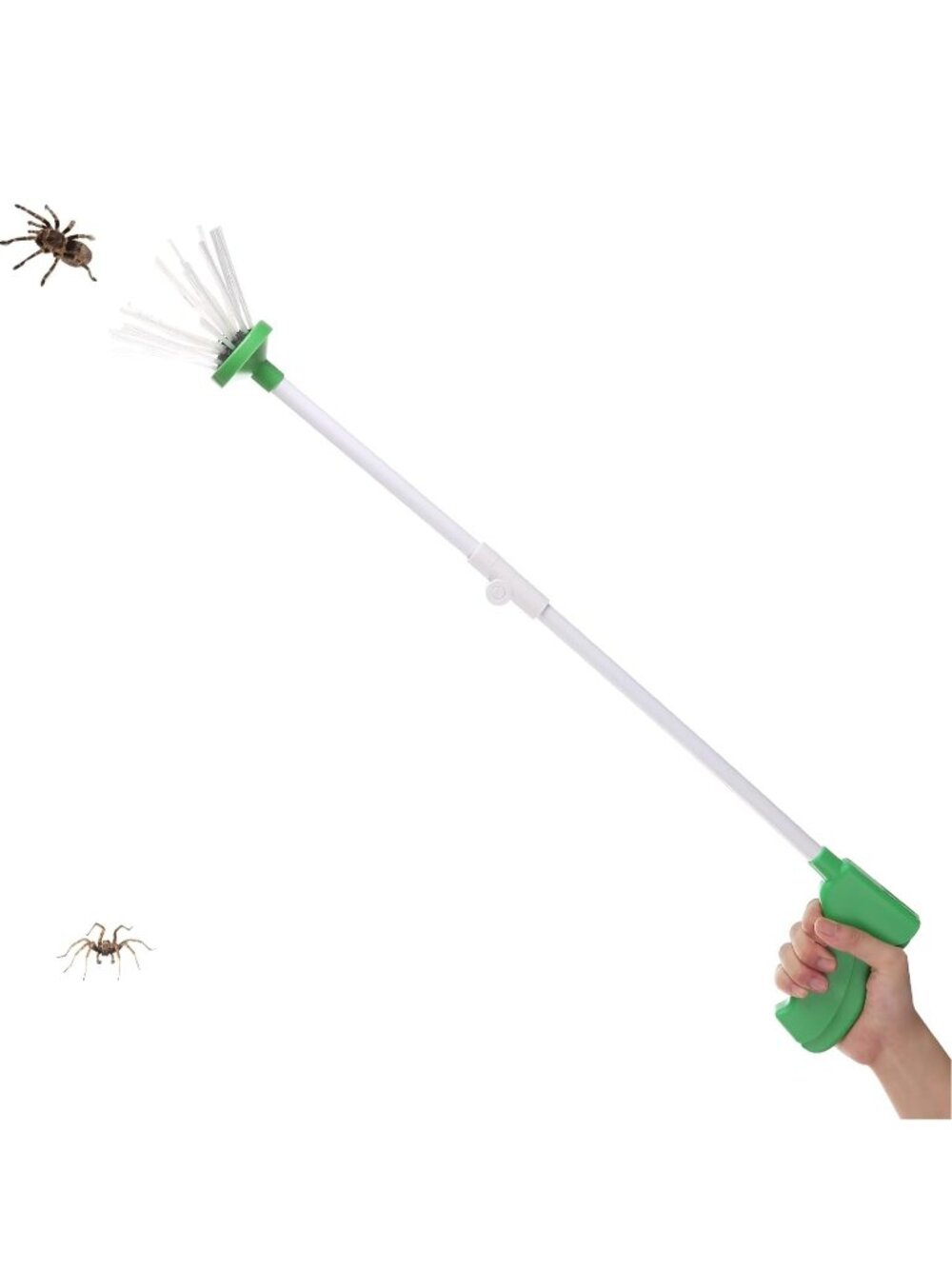 Long Handled Foldable Spider & Insect Catcher (Green)